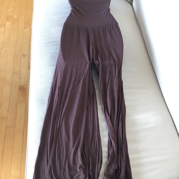 Elan chocolate brown tube top jumpsuit - Picture 4 of 6